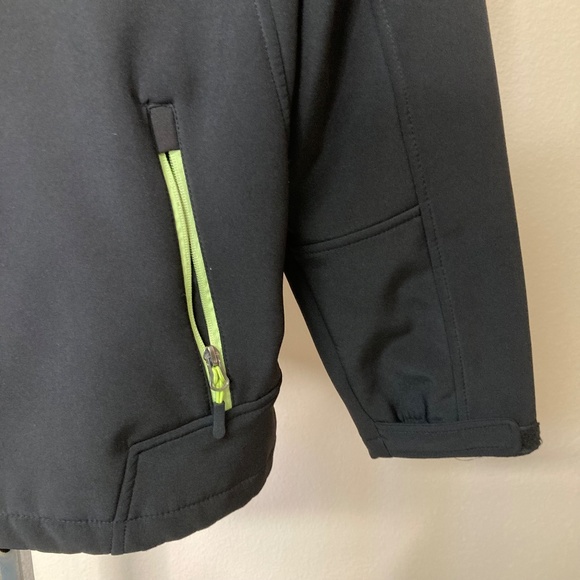 Snozu XL Men's Softshell Fleece Lined Jacket Black Full Zip Pockets - Picture 3 of 8
